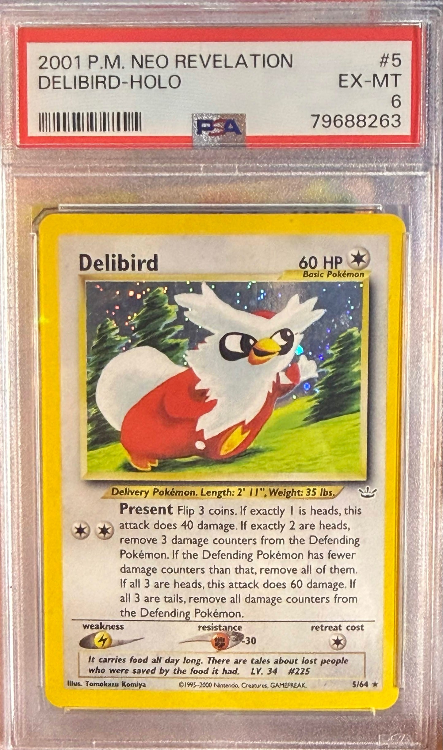 PSA 6: Delibird 5/64