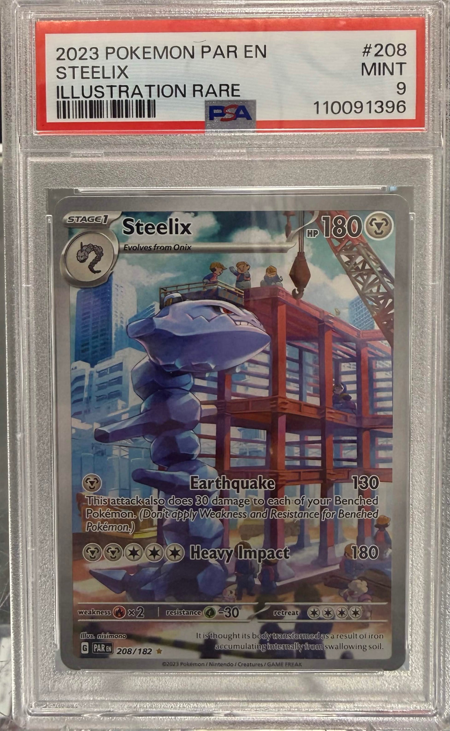 PSA 9: Steelix #208