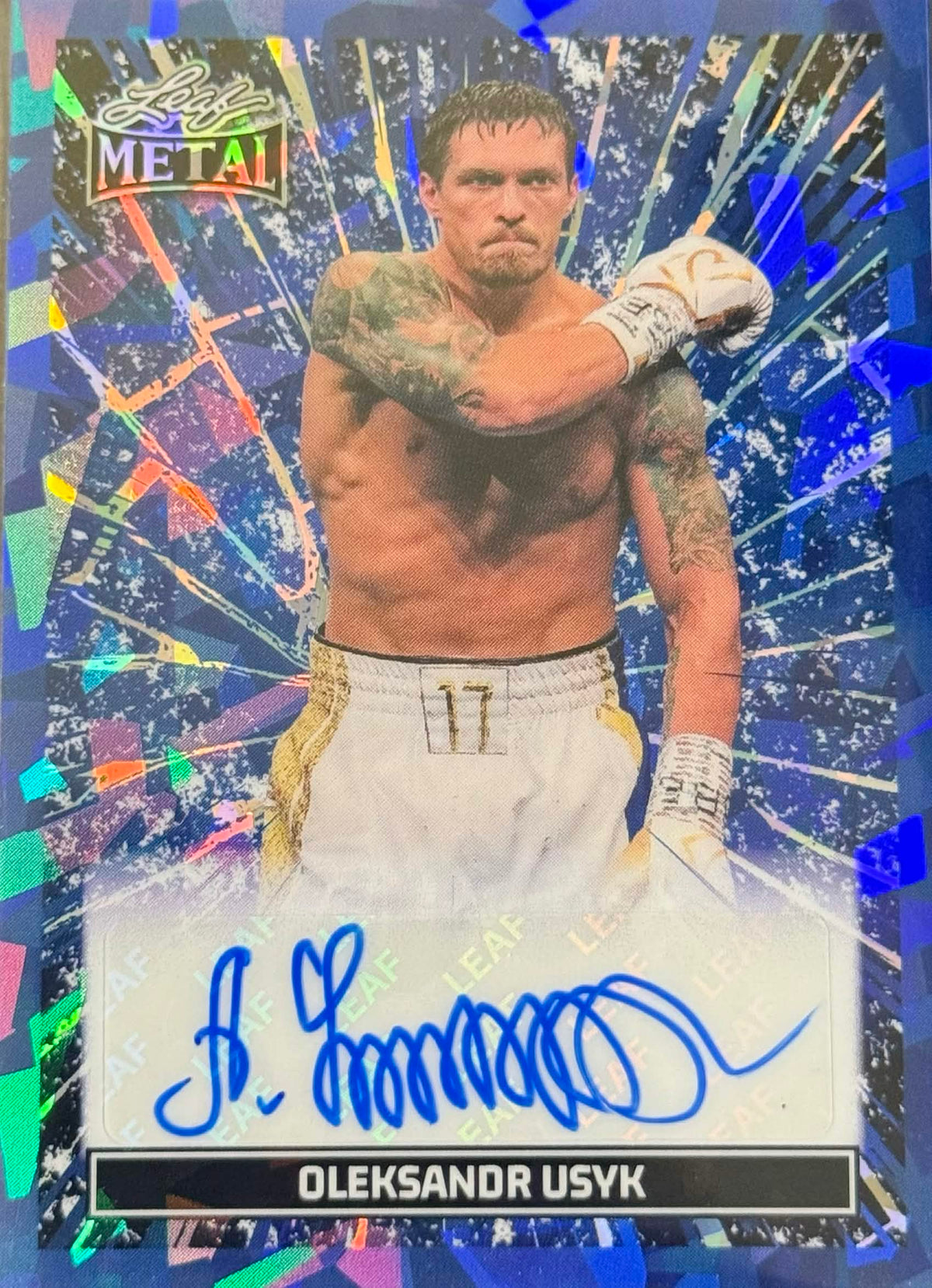 Oleksandr Usyk 1/6 Autograph (Leaf)