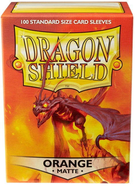 Dragon Shield Matte Orange Sleeves