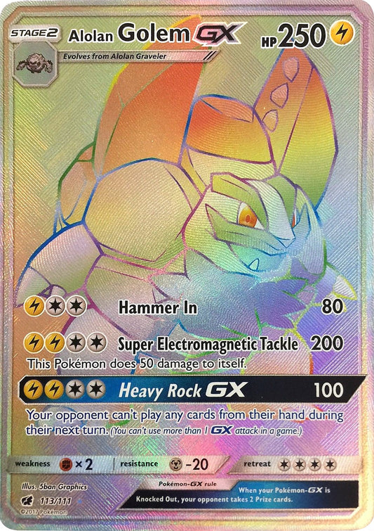 Alolan Golem GX (Secret)