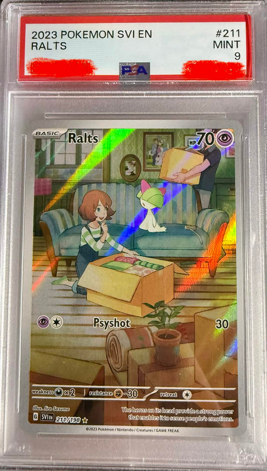 PSA 9: Ralts 211/198