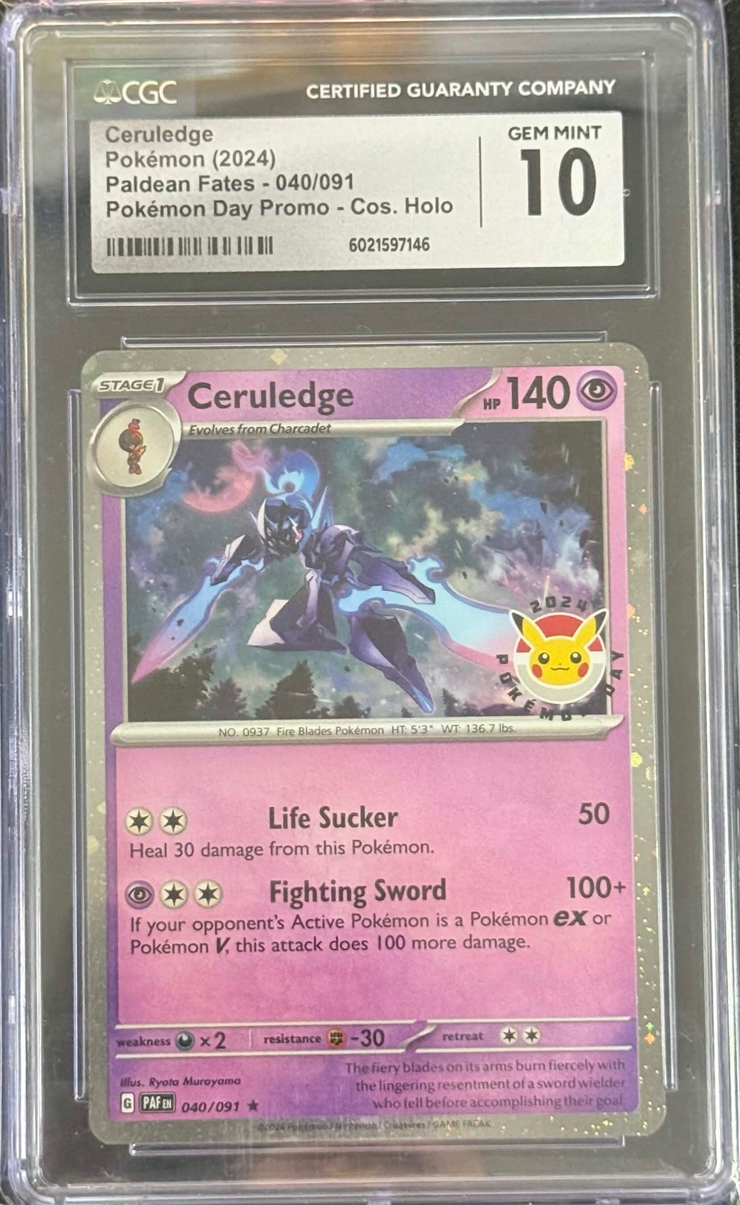 CGC 10: Ceruledge 040/091