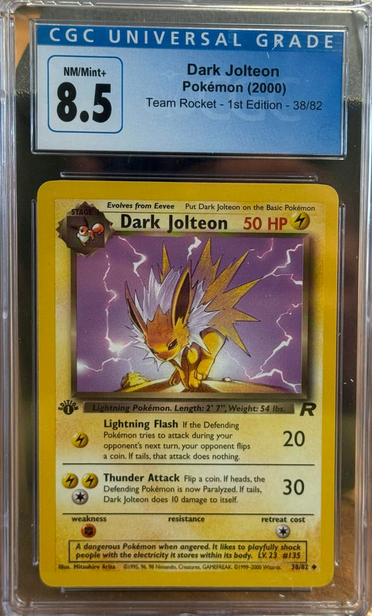 CGC 8.5: Dark Jolteon 1st Edition 38/82