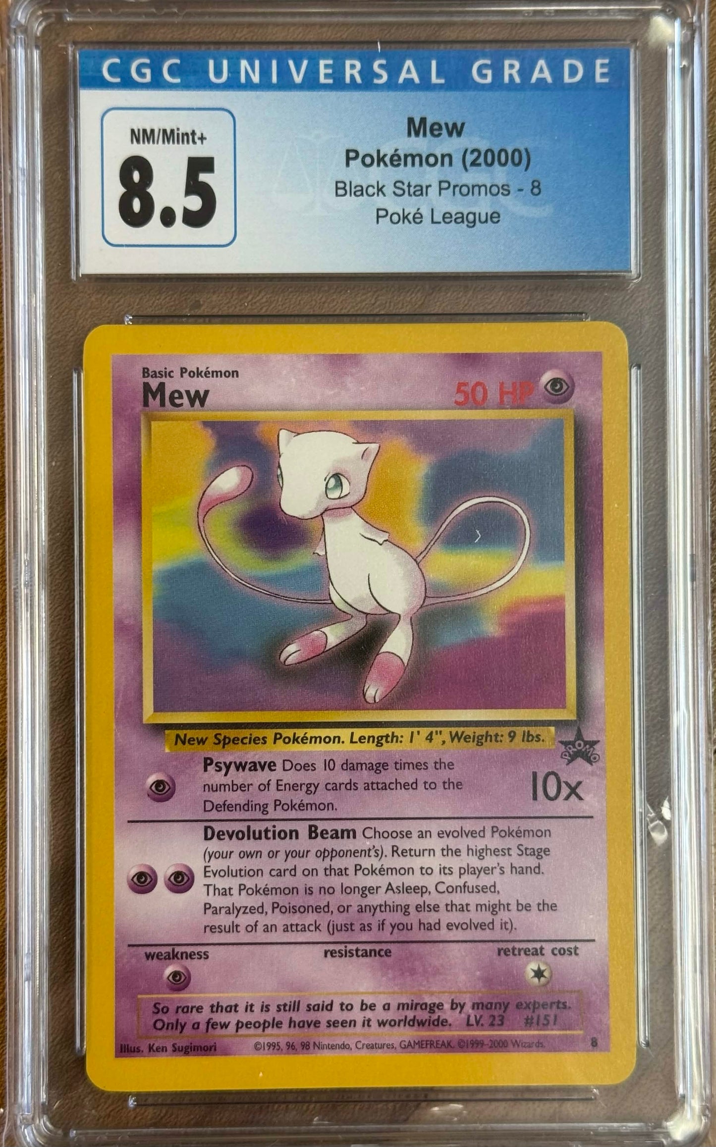 CGC 8.5: Mew Promo