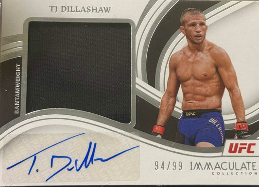 TJ Dillashaw 94/99 (Patch + Auto) #PM-TJD