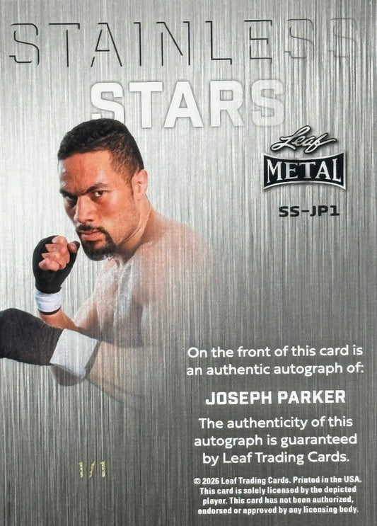 Joseph Parker 1/1 Autograph (Leaf)